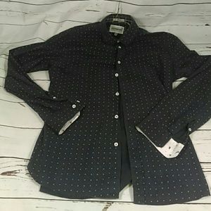 Express blue button down shirt