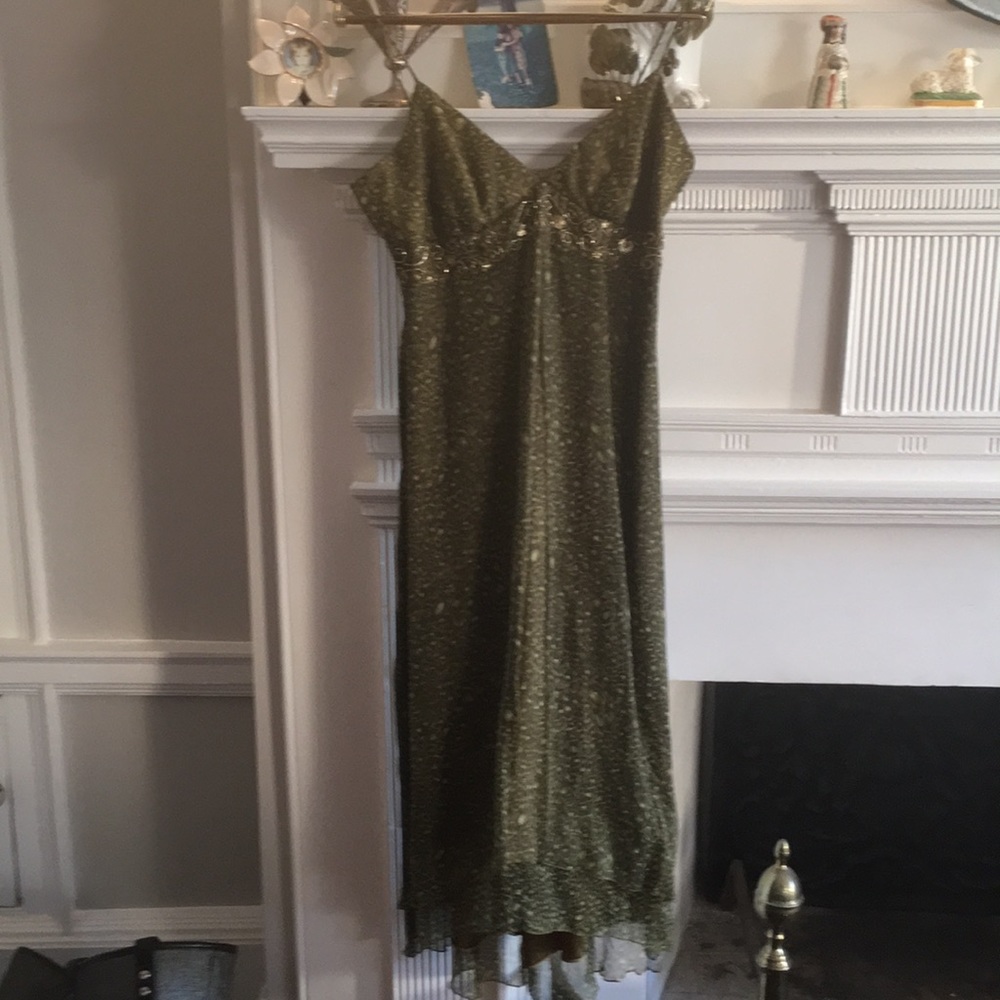 Dressy Olive printed dress