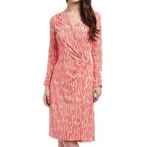 Salmonberry & Ivory Zebra Breezeway Dress S Petite