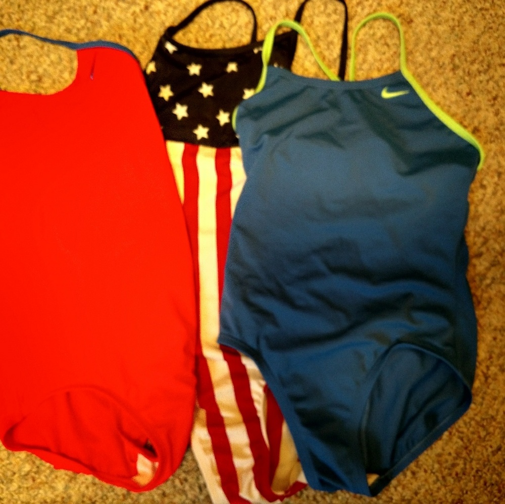 Girls bathing suits size 8 Med