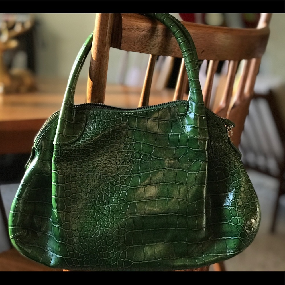 Donna Dixon Lucia Crocodile Satchel