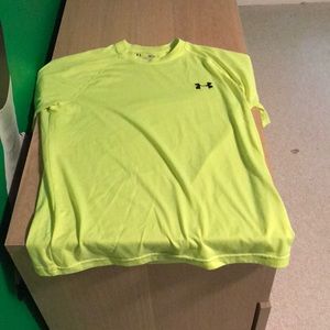 neon men’s under armour performance tshirt
