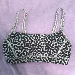 Lulu Lemon Black and White Sports Bra