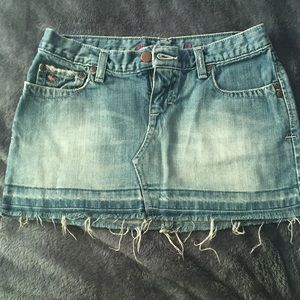 Abercrombie & Fitch jean mini skirt