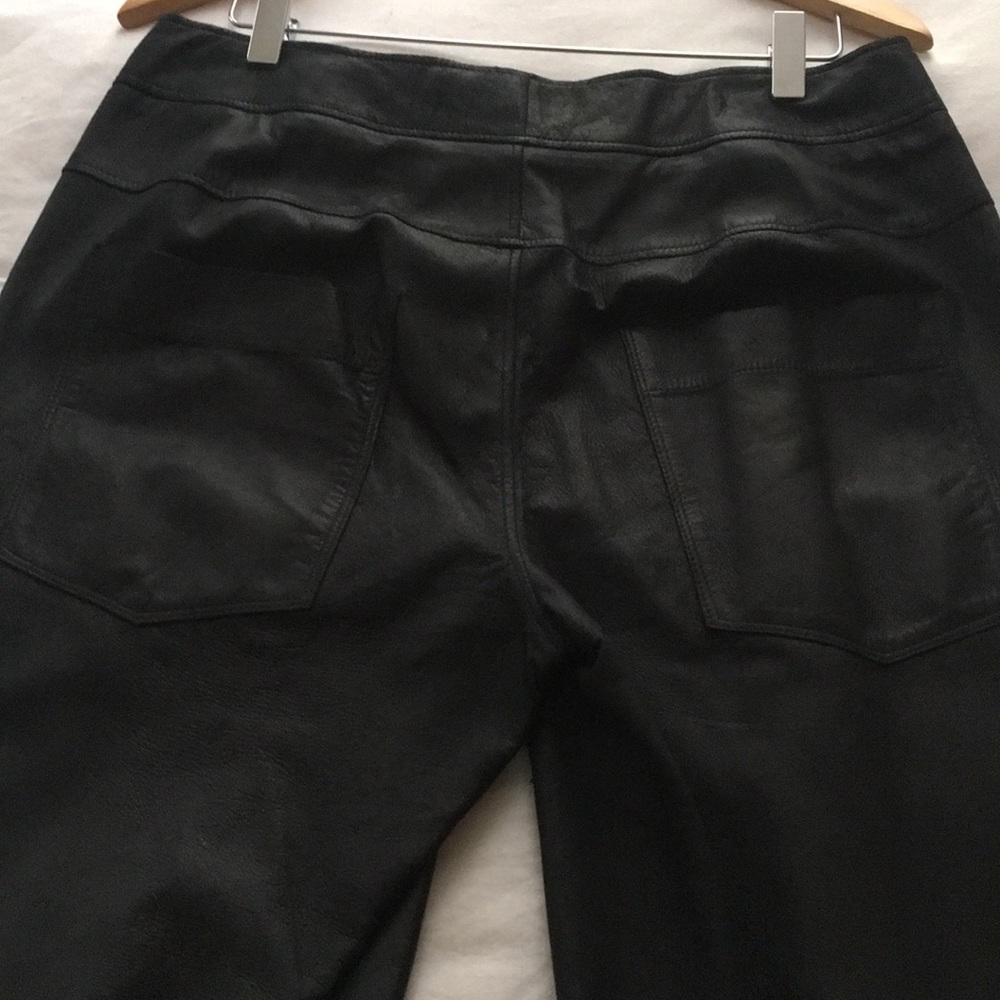 Helmut Lang Black Leather Pants - Picture 5 of 8