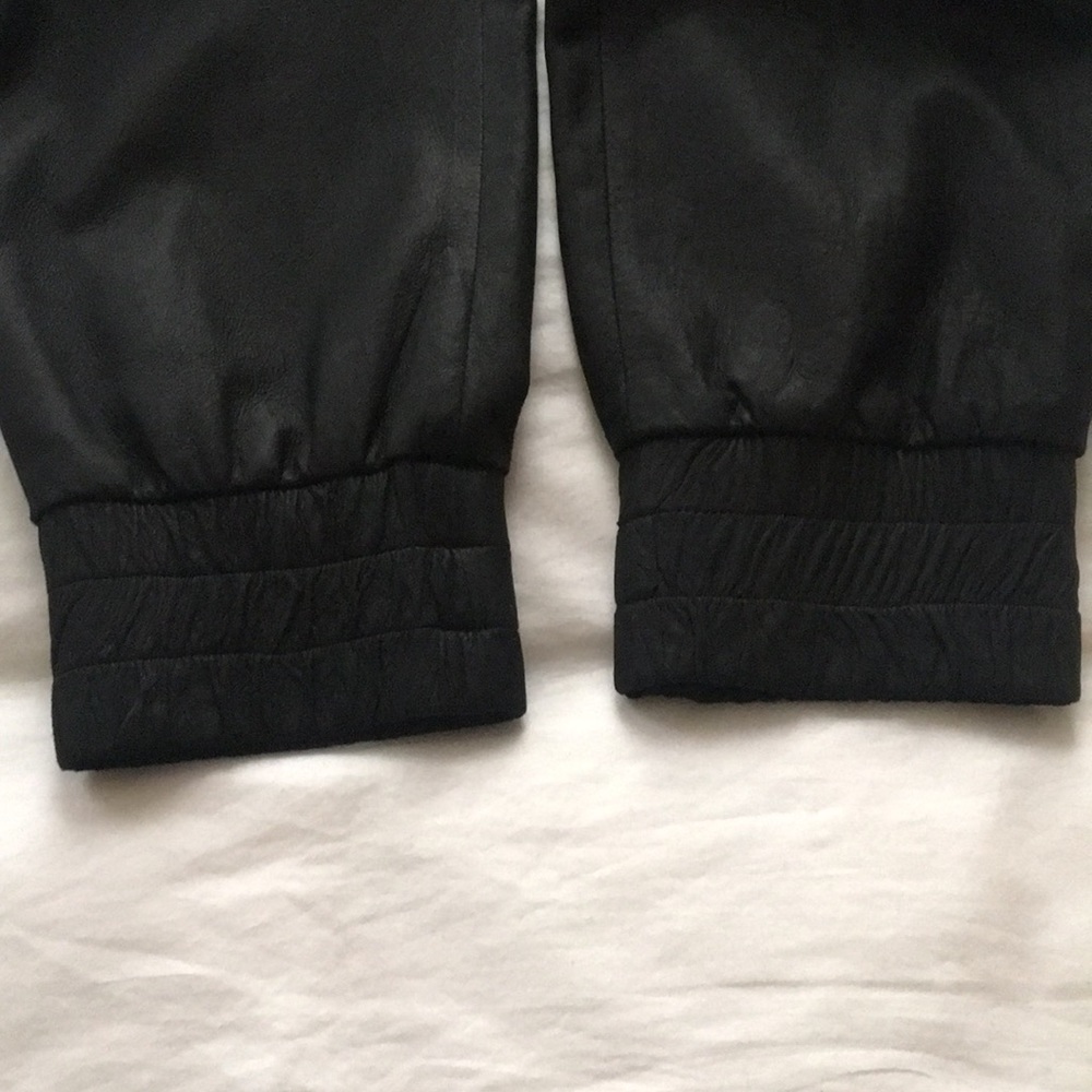 Helmut Lang Black Leather Pants - Picture 7 of 8