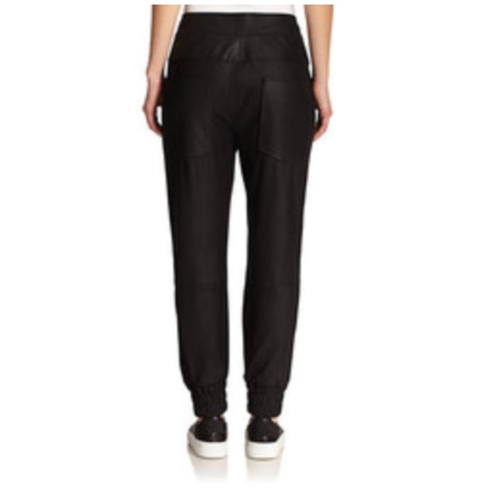 Helmut Lang Black Leather Pants - Picture 2 of 8