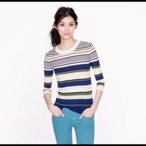 JCREW Merino Tippi Sweater in Multi-Stripe