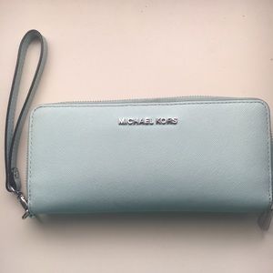 Michael Kors large zip around wallet