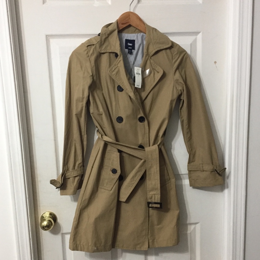Gap XS khaki trench coat