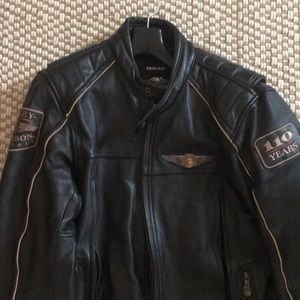 H-D 110th anniv leather riding jacket