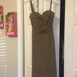 Stop staring houndstooth dress