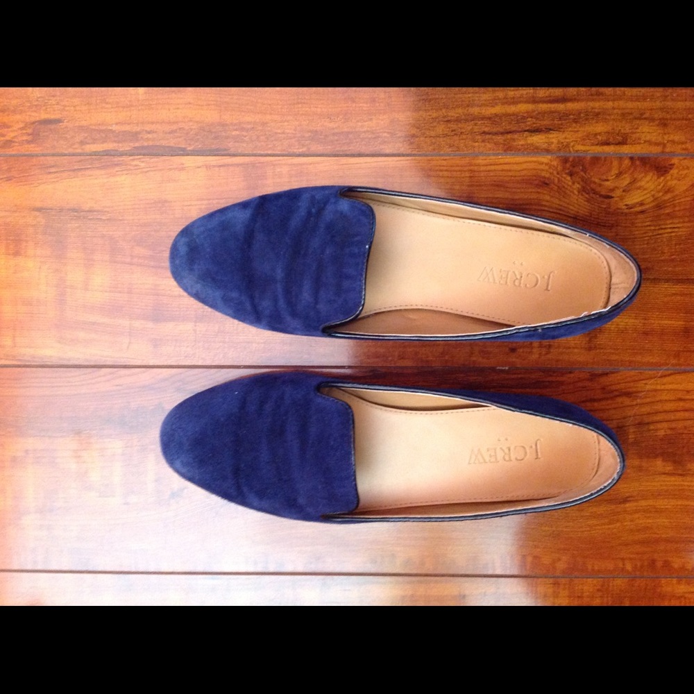 Navy blue J Crew loafers