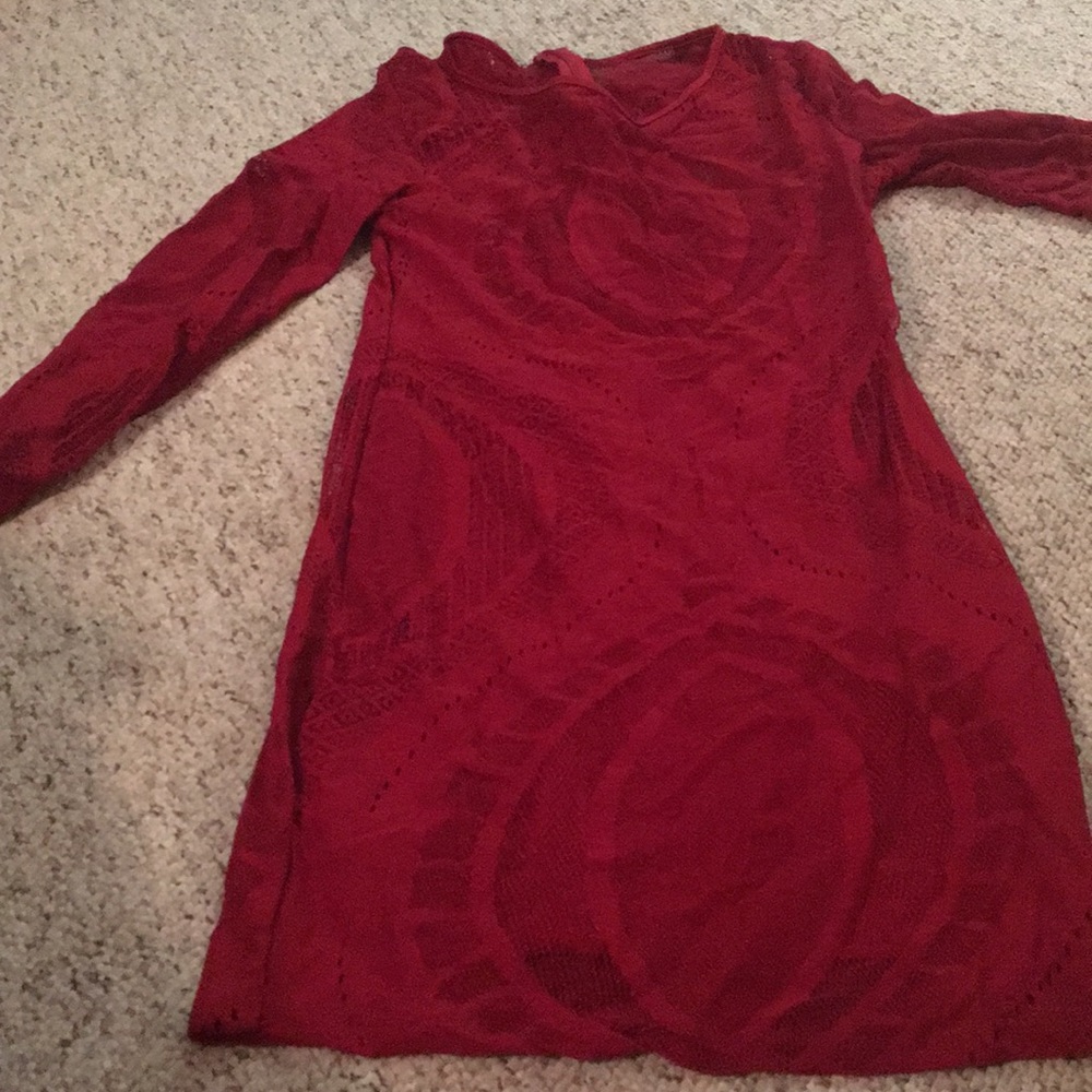 Cranberry cocktail dress
