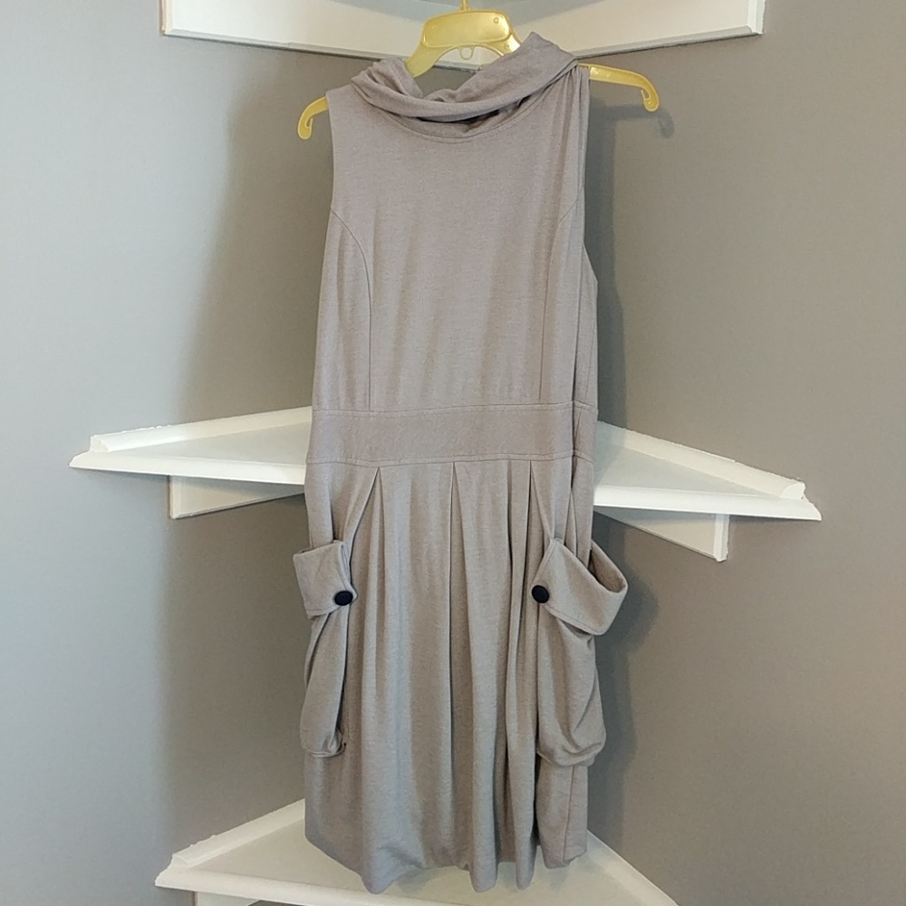 Tan Nicola Sleeveless Dress