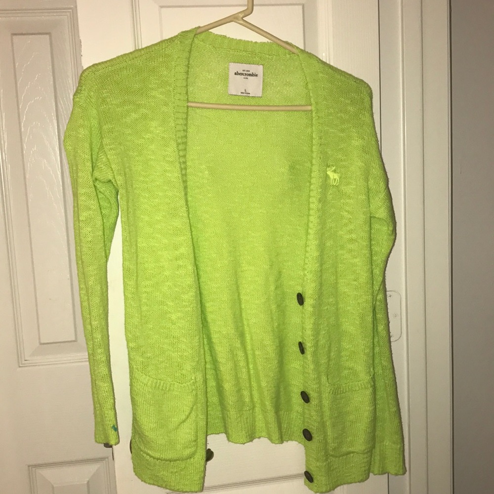 Bright Abercrombie kids large sweater