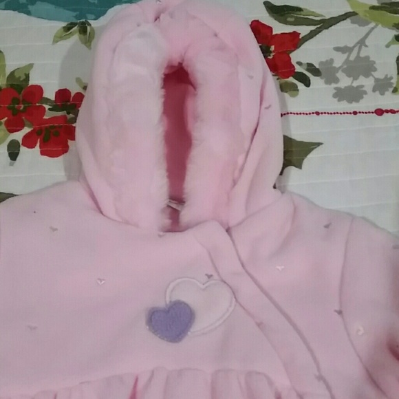 Baby's Pink Snowsuit - Picture 2 of 8