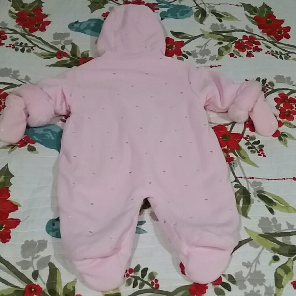Baby's Pink Snowsuit - Picture 7 of 8