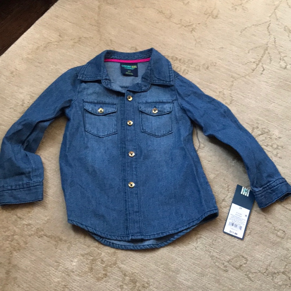 Tags still on!! OshKosh Girl Denim Shirt