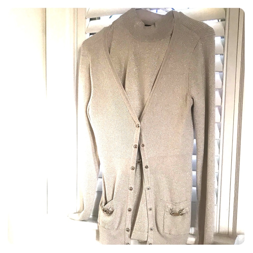 ⚜️holiday sparkle cardigan set