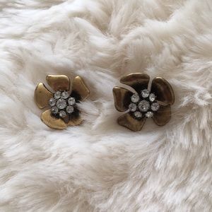 JCrew flower earrings