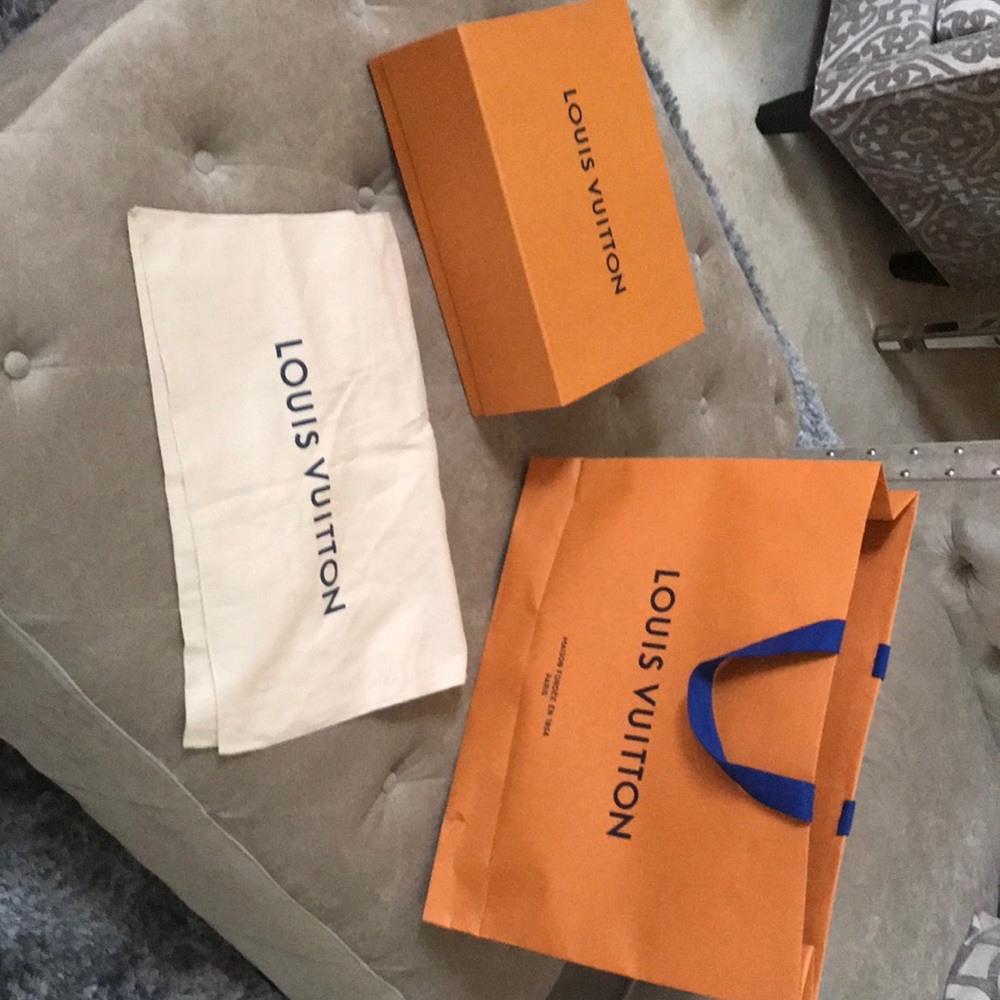 Louis V dust bag, box and bag