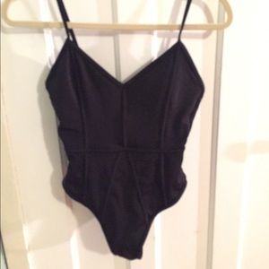 L. A. Hearts Black One Piece Structured Swimsuit