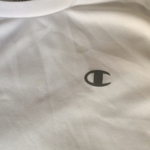 Champion boys white size 7 sweat repellant t shirt - Picture 2 of 4