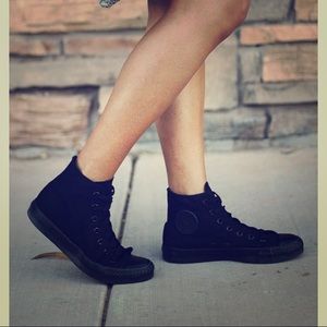 All black converse