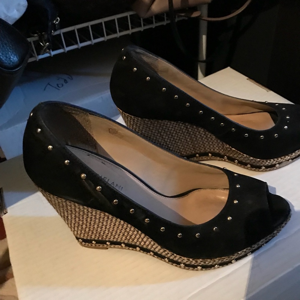 Antonio Melani suede espadrilles with gold studs