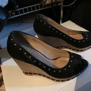 Antonio Melani suede espadrilles with gold studs