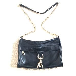 Rebecca Minkoff leather bag black w/gold hardware