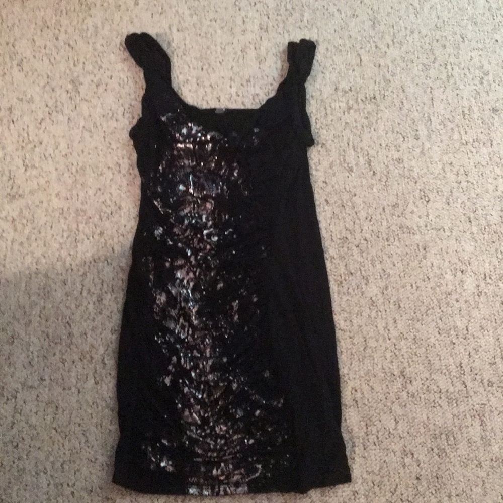 Black and silver party dress