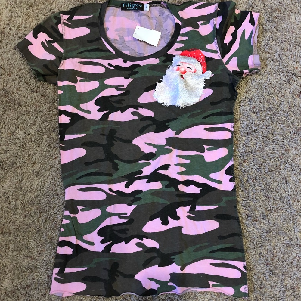 Christmas Santa Camo T-shirt