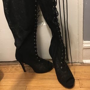 Torrid knee high lace boots