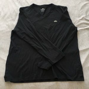 Cotton Long Sleeve Lacoste V-Neck