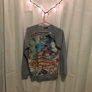 Totoro scene sweater