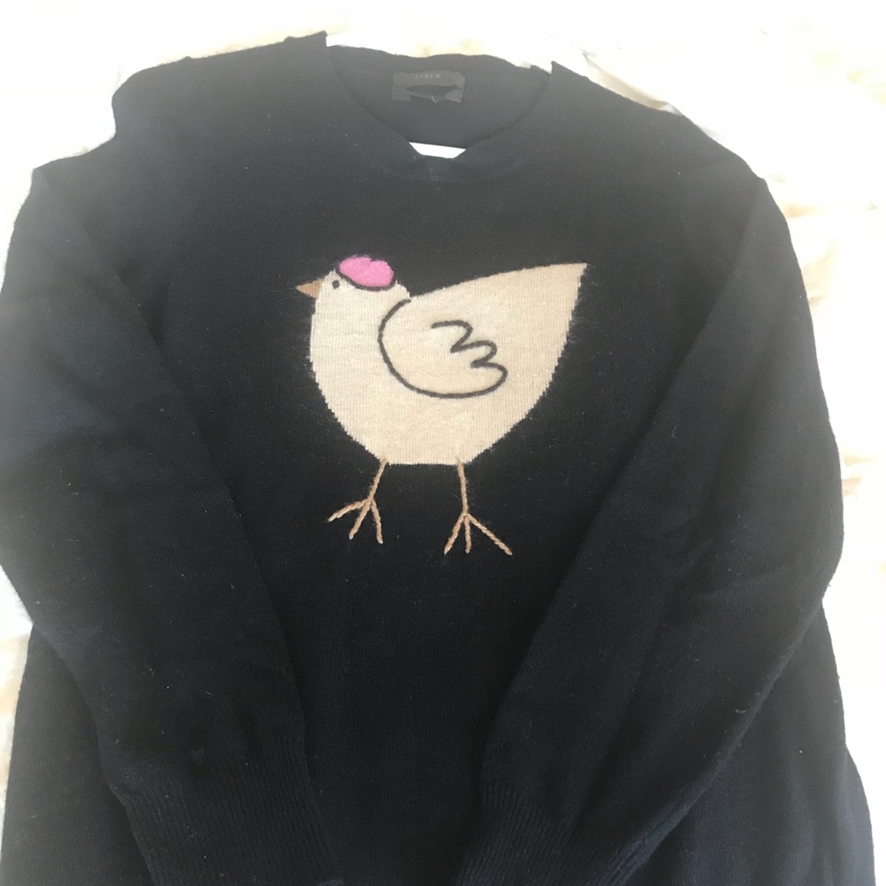 J.Crew French hen Sweater with cashmere size small