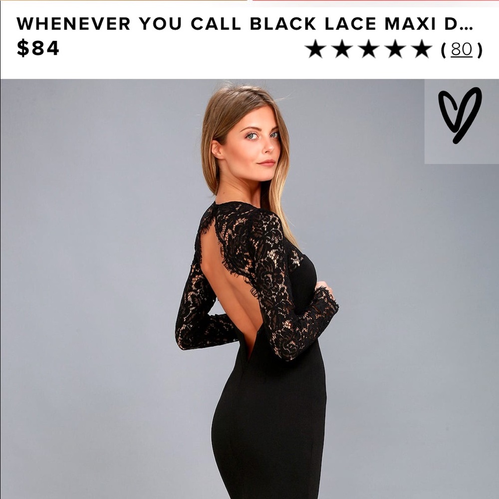 Lulu’s - Whenever You Call Black Dress