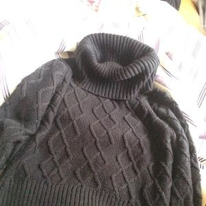 Black Turtleneck Sweater