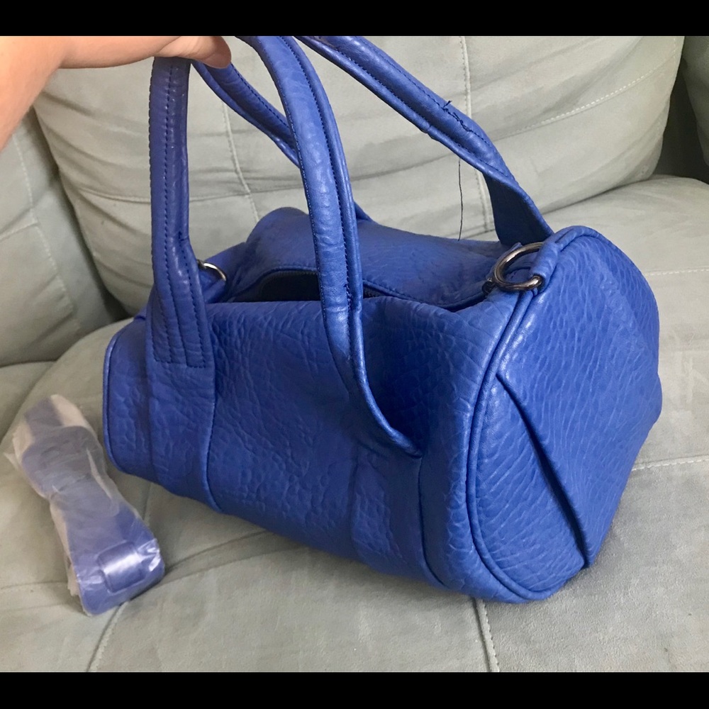 NWT ocean blue mini duffel purse