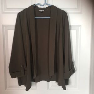Charlotte Russe olive green opened blazer