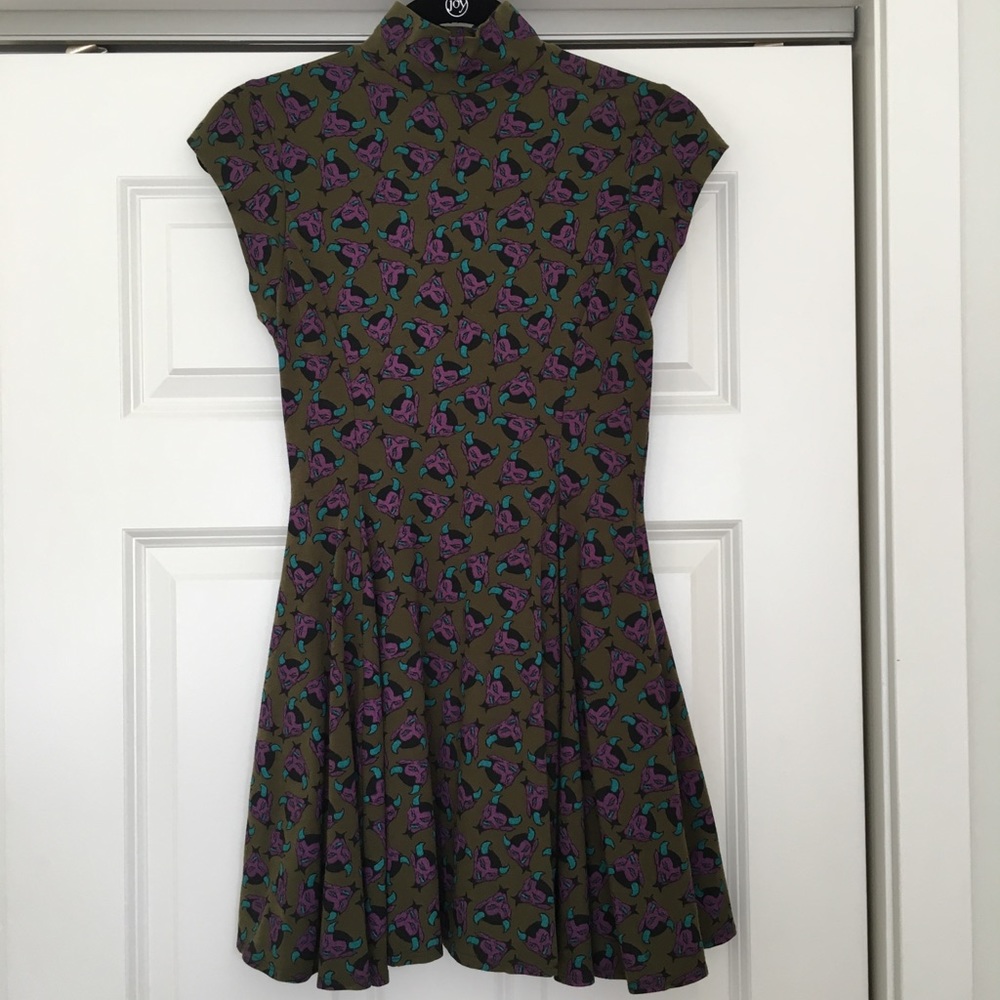 Betsy Johnson Green Devil Dress
