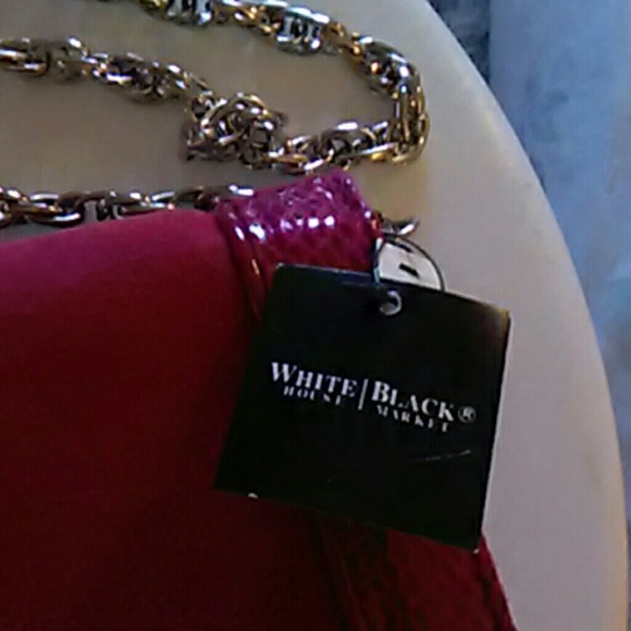 SOLD   White House Black Market Red Clutch - Picture 2 of 7