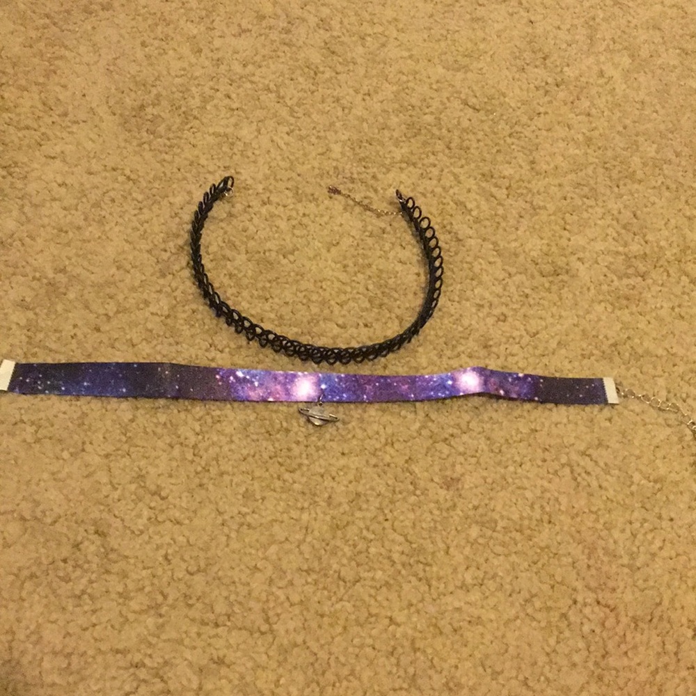 Galaxy and metal chocker bundle