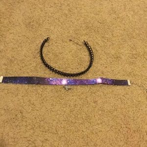 Galaxy and metal chocker bundle