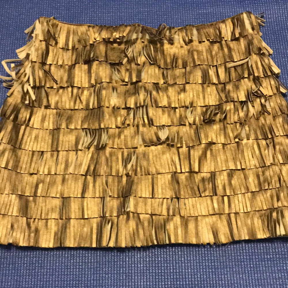 Gold Fringe Skirt