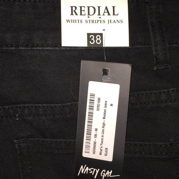 Nasty Gal Racer Stripe Jeans - Picture 3 of 3