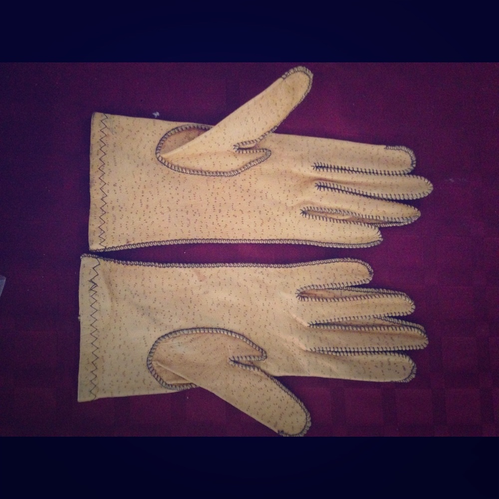 Vintage leather gloves Size M