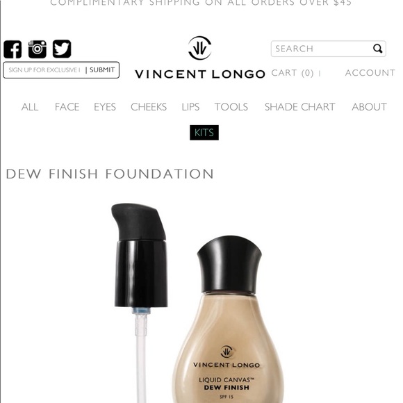 NWT VINCENT LONGO DEWY FINISH FOUNDATION - Picture 4 of 5